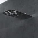 Soffione Doccia Ultrapiatto 280mm a 2 Vie con Effetto Pioggia e Cascata- Acciaio Inox - Trenton