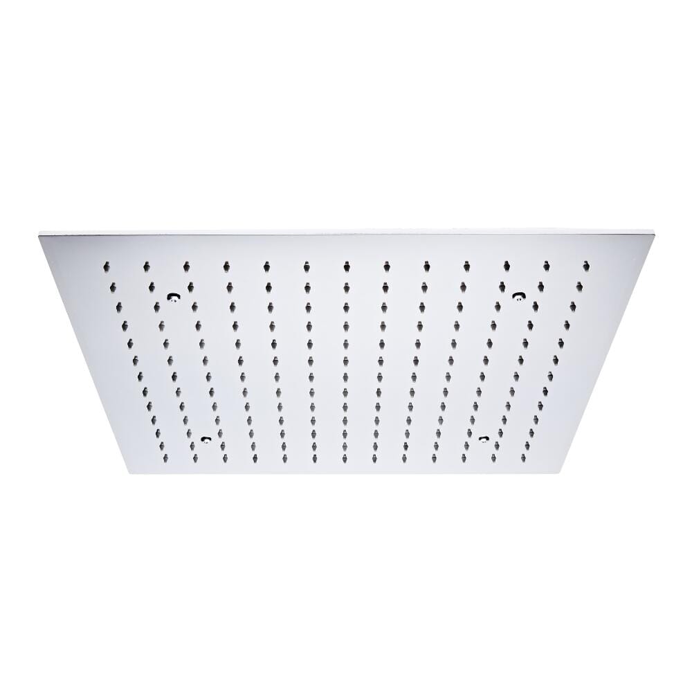 Soffione doccia a pioggia quadrato in acciaio inox da 50 cm - Soffione
