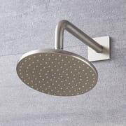 Soffione Doccia Circolare 188mm Colore Nichel con Finitura Spazzolata - Trenton