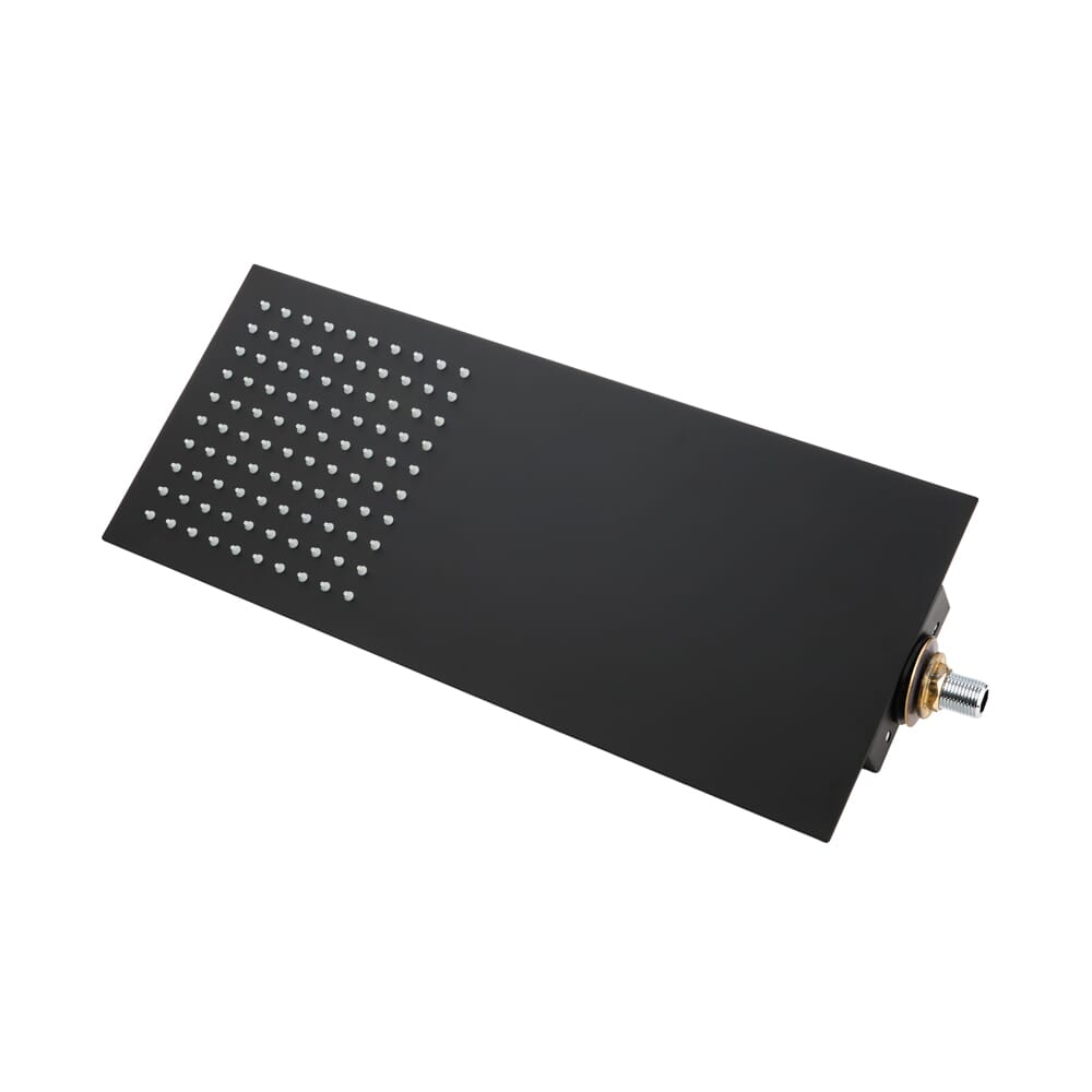 Soffione Doccia Fisso Ultrapiatto - Nero - Preto