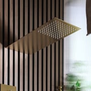 Soffione Doccia Fisso Ultrapiatto - Oro Satinato - Lyra