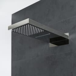 Soffione Doccia Rettangolare con Funzione a Cascata e Pioggia 500mm x 200mm