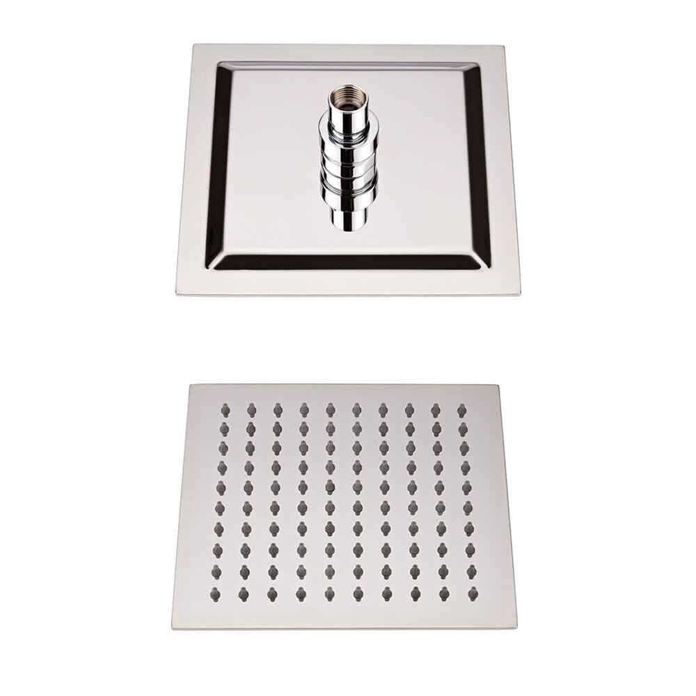 Soffione Doccia Anticalcare PAINI In Acciaio Inox - 300x300 Mm, Ultrapiatto, Finitura Cromata, G 1/2''