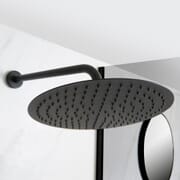 Soffione Doccia Circolare Nero 300mm Acciaio Inox - Nox