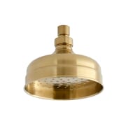 Soffione Doccia Tradizionale Circolare - 155mm - Oro Satinato - Elizabeth
