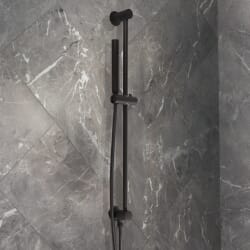 Kit Asta Saliscendi Rotondo con Doccetta e Gomito Integrato - Finiture a Scelta - Otto