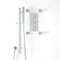 Kit Doccia Termostatico a Due Funzioni con Asta Saliscendi, Doccetta e Getti Doccia - Finitura Cromata - Kubix