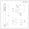 Miscelatore Doccia Manuale Incasso a 2 Vie con Soffione Doccia Incasso a Soffitto 400mm e Doccetta - Nox