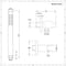 Miscelatore Doccia Termostatico Incasso Triplo a 2 Vie con Soffione Doccia Incasso a Soffitto 400mm e Doccetta - Nox