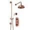 Doccia Termostatica Tradizionale con Asta Saliscendi e Soffione(2 Vie) - Rame Satinato - Elizabeth
