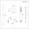 Kit Doccia Completo di Miscelatore Doccia Manuale Triplo a 2 Vie con Finitura in Nichel Spazzolato, Deviatore, 200mm x 200mm Soffione Doccia Quadrato e Doccetta - Harting