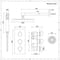 Kit Doccia Circolare Moderno Completo di Miscelatore Doccia Termostatico Triplo Cromato a 3 Vie Completo di Soffione Doccia da 300mm, Asta Saliscendi con Doccetta e Idrogetti Doccia - Como
