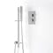 Set Doccia Termostatico a Una Funzione con Asta Saliscendi e Doccetta - Finitura Cromata - Kubix
