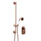 Doccia Termostatica Tradizionale con Doccetta Rotonda e Asta Saliscendi (1 Via) - Rame Satinato - Elizabeth