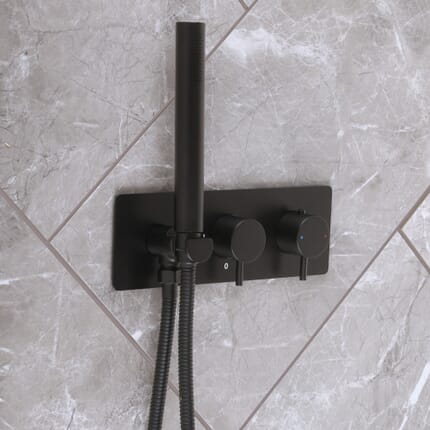Kit Doccia con Miscelatore Termostatico con Deviatore e Doccetta - Scelta di Finiture - Otto
