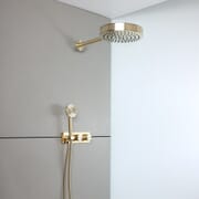 Sistema Doccia con Miscelatore Termostatico con Deviatore Doccetta e Soffione (2 Vie) - Scelta di Finiture - Lune