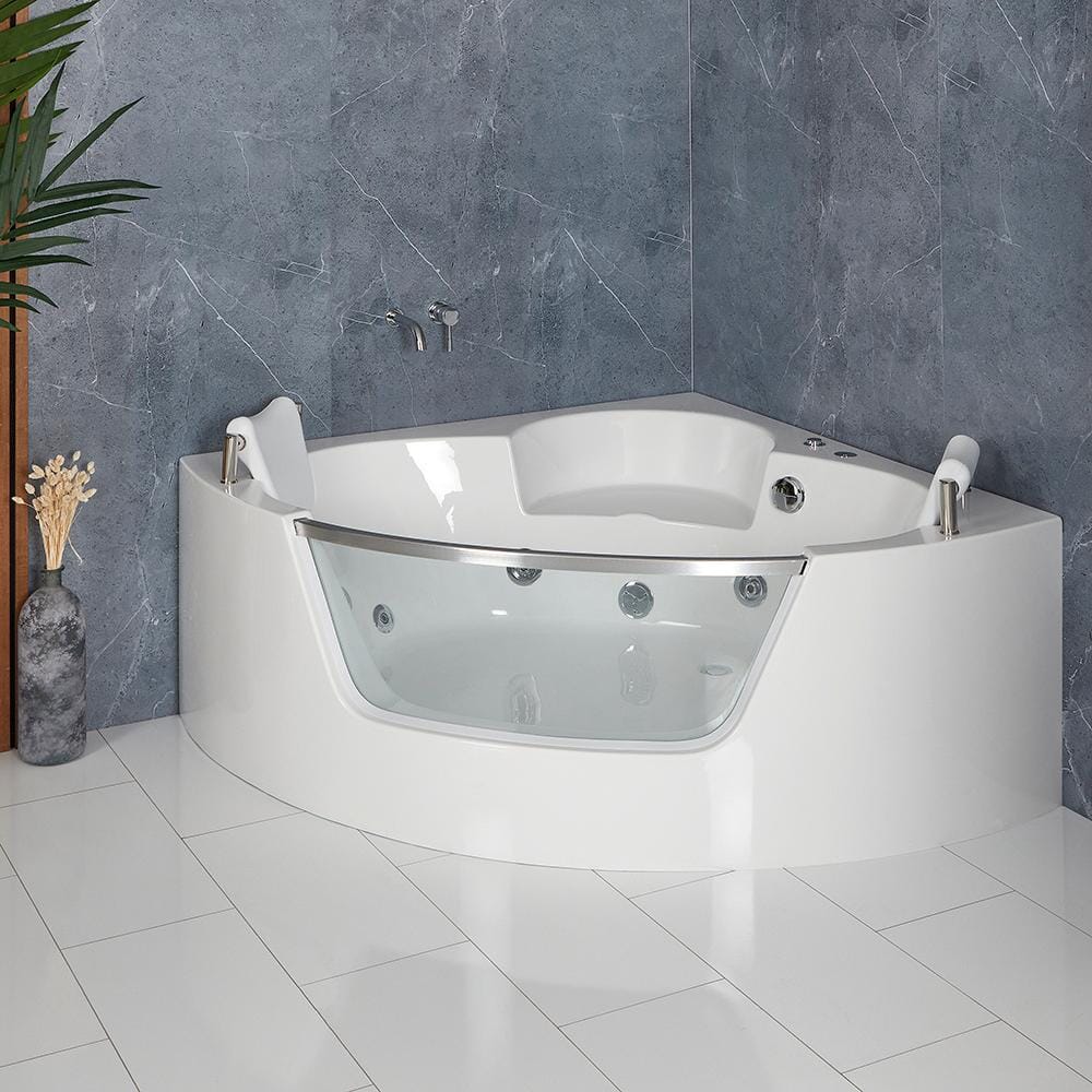 Vasca Idromassaggio Angolare - 1400mm x 1400mm - Cromata - Breeze