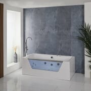 Vasca Idromassaggio a Doppia Estremità - 1700 mm x 800 mm - Cromata - Breeze