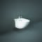 Mini Bidet Moderno Sospeso - Bianco Lucido - Hudson Reed x RAK Sensation