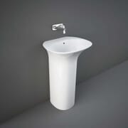 Lavabo Moderno Indipendente - Bianco Lucido - 550mm x 460mm (No Fori Rubinetto) - Hudson Reed x RAK Sensation