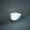 Sanitario WC Moderno Sospeso senza Brida con Sedile Ammortizzato - Bianco Lucido - Hudson Reed x RAK Sensation