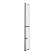 Parete Doccia Paraspruzzi da 300mm con Stampato Nero per Box Doccia Walk-In - Barq