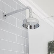 Soffione Doccia Tradizionale da 150mm con Braccio a Parete - Cromato - Elizabeth