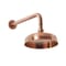 Hudson Reed Elizabeth - Soffione Doccia Retro Rotondo da 205mm con Braccio Doccia - Scelta di Finiture