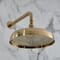 Hudson Reed Elizabeth - Soffione Doccia Retro Rotondo da 300mm con Braccio Doccia - Scelta di Finiture