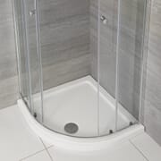 Piatto Doccia Angolare Semicircolare a Basso Profilo - Scelta di Dimensioni e Opzioni Antiscivolo - Maxon