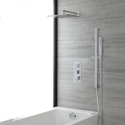 Sistema Doccia Termostatico Cromato per Vasca - Scelta di Funzioni - Kubix