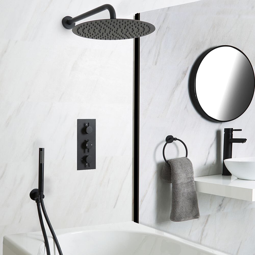 Sistema Termostatico Doccia e Vasca Nero – Scelta di Vie - Nox