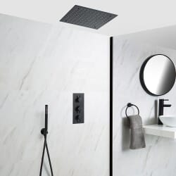 Sistema Doccia Termostatico Nero – Scelta di Vie - Nox