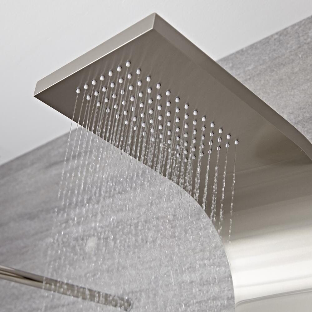 HOMELODY Sistema Doccia A Pioggia Senza Rubinetto, Doccetta Nera - Foto 4