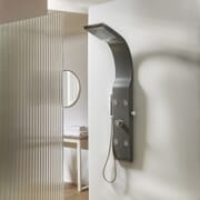 Pannello Doccia Moderno con Soffione, Doccetta e Getti Idromassaggio - Antracite - Alston