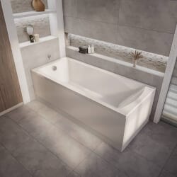 Vasca da Bagno Moderna ad Estremità Singola - 1500mm x 700mm - Scelta di Pannelli - Sandford