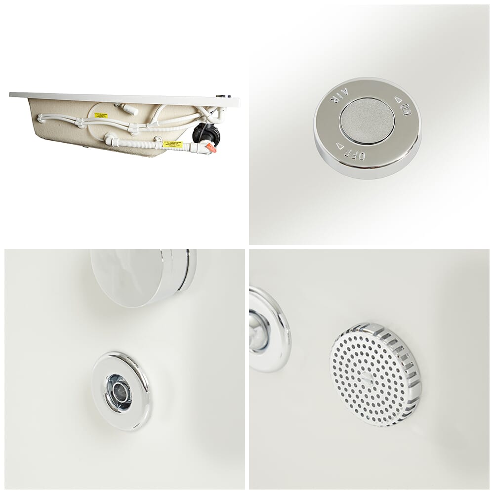 Vasca da Bagno Idromassaggio - Scelta di Misure, Pannelli e Opzioni Idrogetti