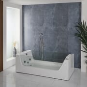 Vasca Idromassaggio Singola - 1800 mm x 800 mm - Cromata - Breeze