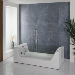 Vasca Idromassaggio Singola - 1800 mm x 800 mm - Cromata - Breeze