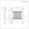 Scaldasalviette Elettrico Tradizionale - Termoarredo Bagno 800W - Colore Bianco - 930 x 790mm - Elizabeth