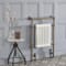 Radiatore Scaldasalviette Tradizionale Verticale - Ottone Scuro Spazzolato/Bianco - 930mm x 620mm - Elizabeth