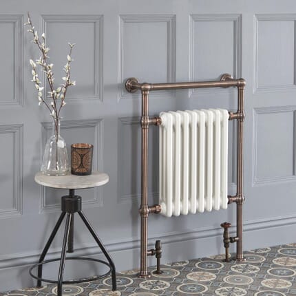 Scaldasalviette Tradizionale - Bronzo Metallizzato - 930mm x 620mm - Elizabeth