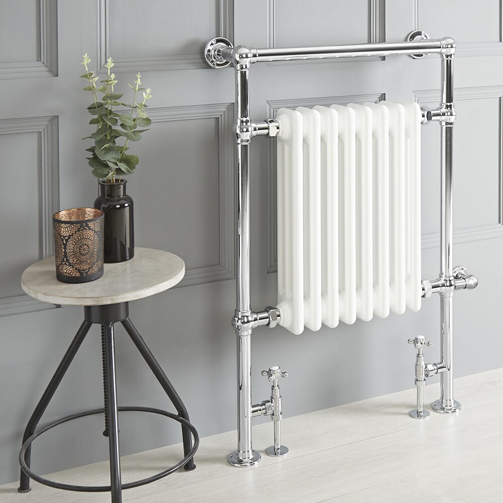 Scaldalviette Misto Tradizionale Bianco – 930mm x 620mm – Scelta di Termostati