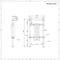 Radiatore Scaldasalviette Tradizionale Antracite - 930mm x 450mm (Barra Porta Salviette Superiore) - Elizabeth