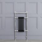 Scaldasalviette Elettrico Tradizionale - Termoarredo Bagno 400W - Nero - 930 x 450mm - Elizabeth