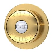 Pulsante Tradizionale Rotondo a Doppio Incasso - Ottone Spazzolato - Hudson Reed