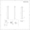 Radiatore Elettrico di Design Verticale - Antracite - 1780mm x 236mm (Doppio Pannello) - con Termostato Wi-Fi - Revive Slim - ECOSO by Hudson Reed