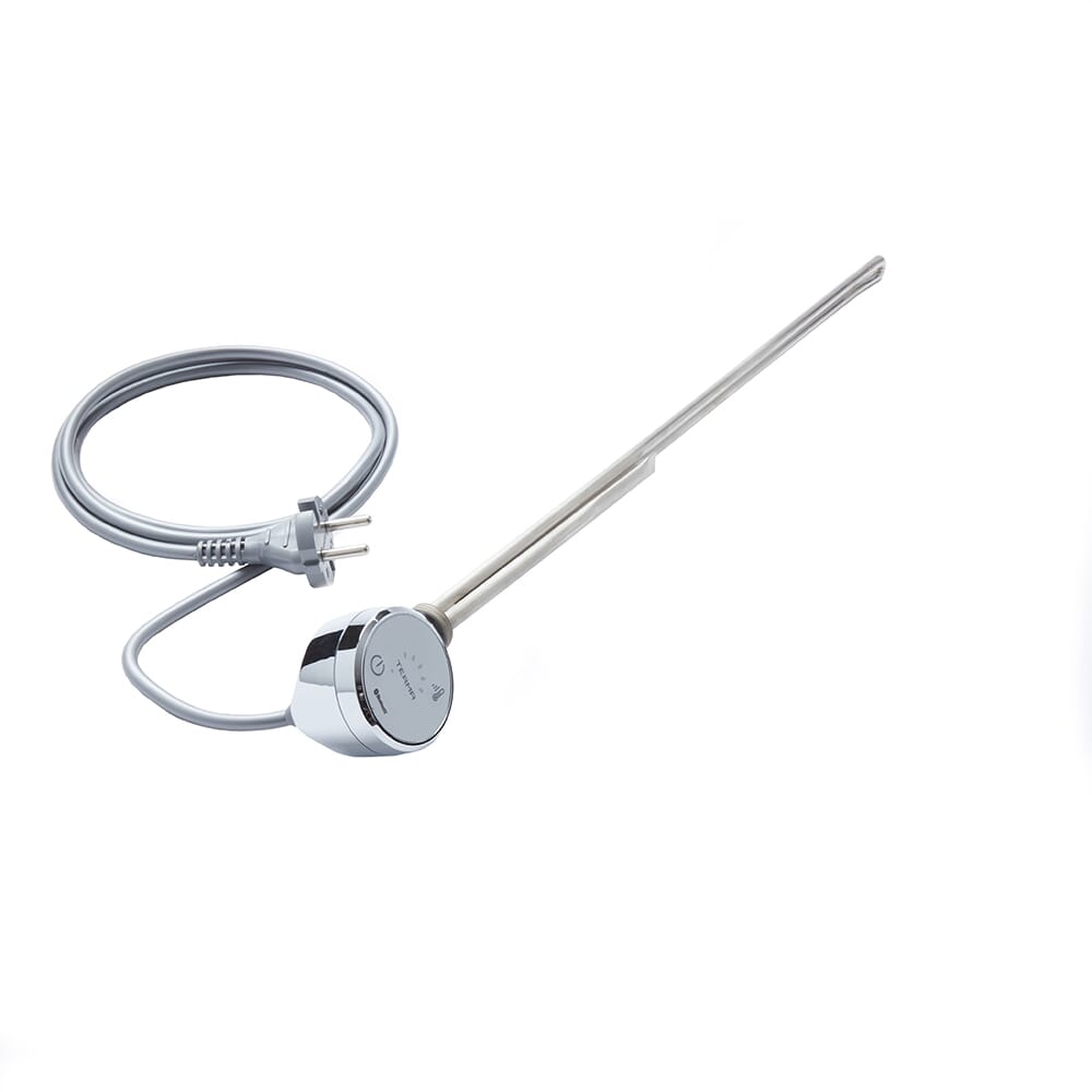 Elemento Riscaldante Termostatico Cromato - Scelta della Potenza - Cablato o con Presa Elettrica - Terma Soa