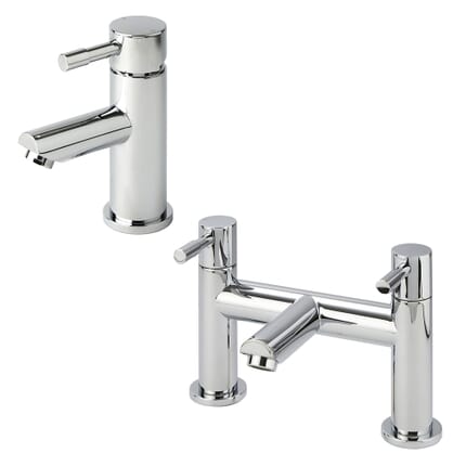 Set di Rubinetti Miscelatori per Lavabo e Vasca da Bagno - Scelta di Finiture