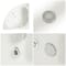 Vasca da Bagno Idromassaggio Angolare Reversibile con Pannello - 1200mm x 1200mm - 6 Getti Idromassaggio - Belstone